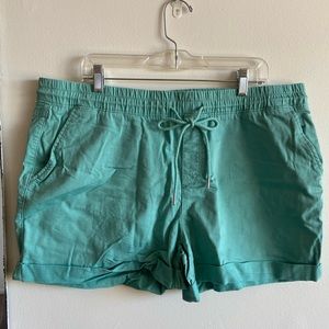 Size XL Time and Tru Teal Green Shorts